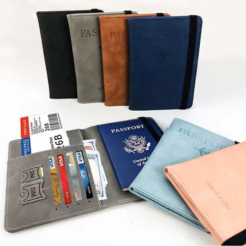 Porta Pasaporte Porta Tarjetas Con Protección Rfid 
