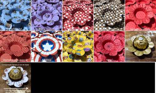 Imagem 2 de 10 de 200 Forminhas Para Doces Casamento Aniversario Mod Flor