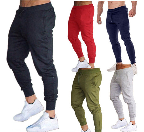 Pants Jogger Hombre Gym Slim Entubado Deportivo Moda Deporte