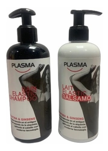 Combo Sham+acond Plasma Bain Elastic Keratina Ginseng Repara