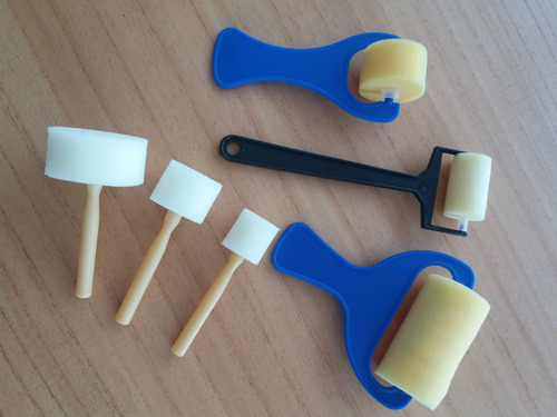 Imagen 5 de 7 de Kit Taponadores Esponjas Rodillos Goma Espuma