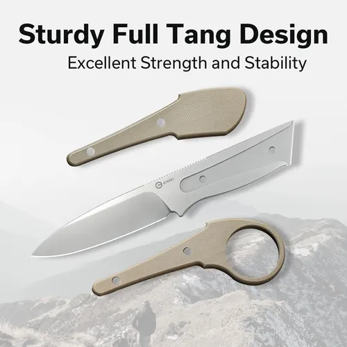 Cuchillo Civivi Varius C22009d-2 Con Funda Kydex, Anillo De