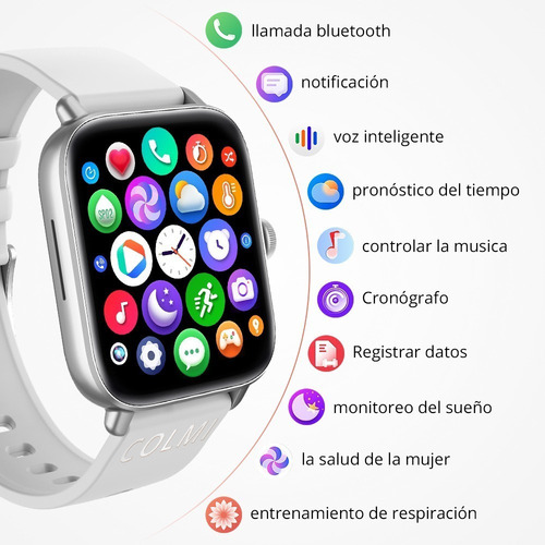 Llamada Bluetooth Reloj Inteligente Deportivo 1,69 Pulgadas