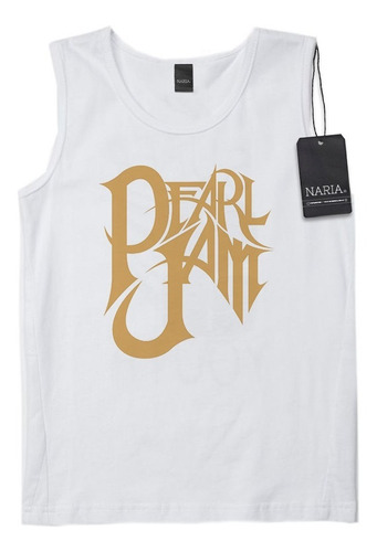 Musculosa Niño Pearl Jam Dibujo Art Logo - Mupj1