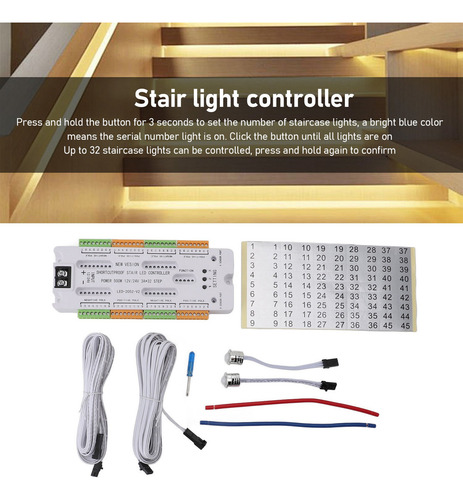 Controlador Inteligente De Luces Led Para Escaleras Con Sens