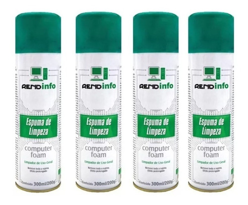04 Espuma Limpeza Antiestática Rend Info Foam Spray 300ml