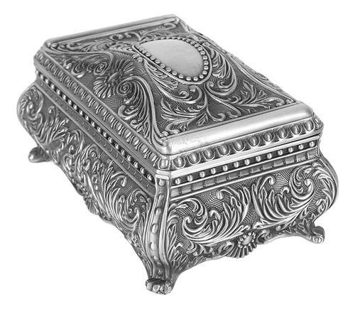 Joyero De Metal Rectangular Joyero Vintage Para Mujeres Y