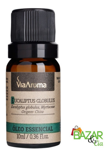 Óleo Essencial Eucalipto Puro 10ml Via Aroma Aromaterapia