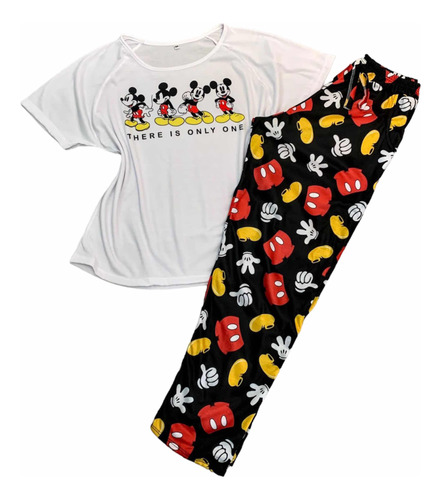 Pijama Largo Mickey Pantalon + Remera