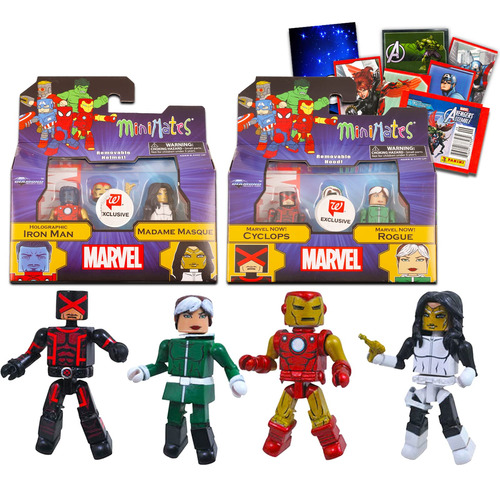 Marvel Minimates Set - Bundle With Iron Man Figura, Cyclops