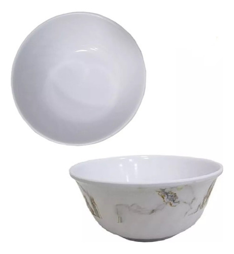 Tigela Bowl 830ml Pote Em Melamina Estampa Luxo Sobremesa