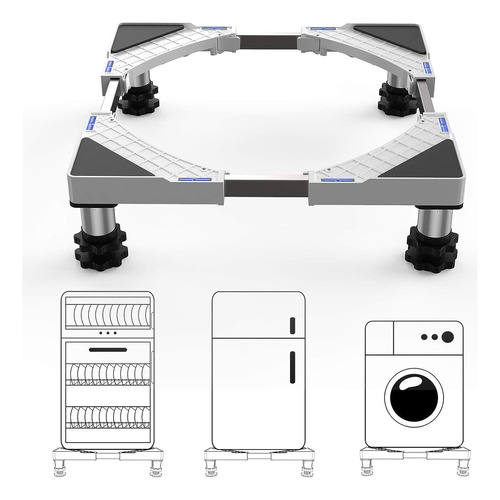 Seisso Soporte Base De Lavadora, Con 4 Pies Ajustables Resis