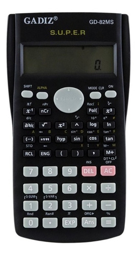 Imagen 1 de 10 de Calculadora Científica Gadiz Gd-82ms 240 Funciones Display