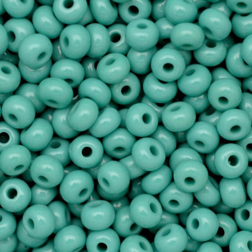 Miçangão Leitoso 6/0 Preciosa Jablonex Guias Brajas Proteção Comprimento 4.1 Mm Cor 47-verde Palmares Diâmetro 4.1 Mm