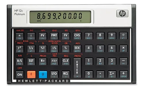 comprar Calculadora financiera HP 12C Platinum 10405 Color Negro y Plata