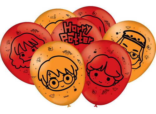 Balão Festa Harry Potter Kids - Contém 25 Unidades - Festcol