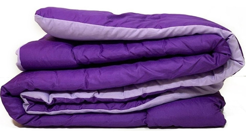 Acolchado Fidelna A1P 1 plaza diseño lisa color violeta y lila de 145cm x 235cm