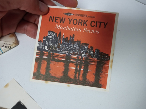7k New York Manhattan 3 Discos Para View Master 1966