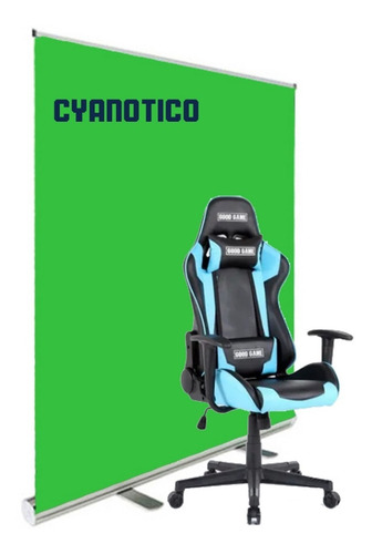 Fondo Infinito Croma Verde 1.5x2 - Sistema Enrollable