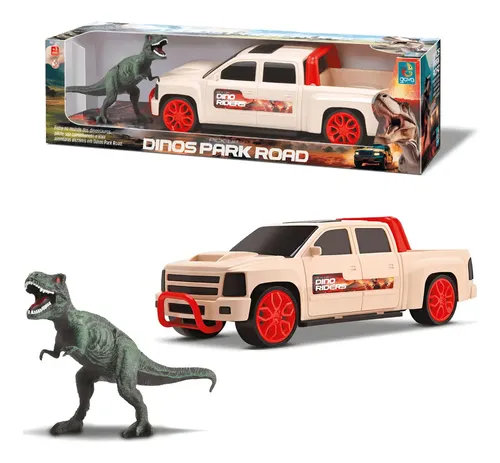 Carrinho Caminhonete De Brinquedo Com Dinossauro Dinosroad