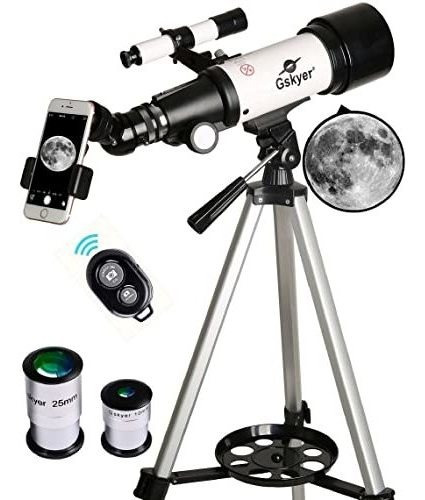 Telescopio Gskyer Color Blanco Negro Para Niños Principiant