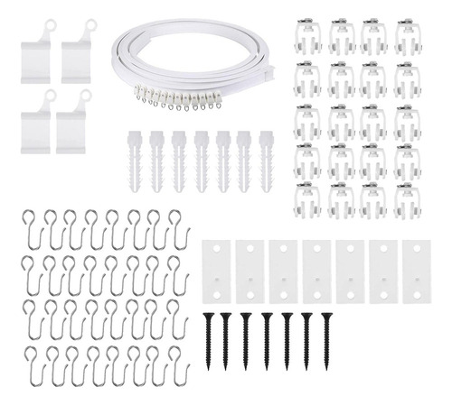 Juego De Rieles Para Cortinas Accesorios 400cm