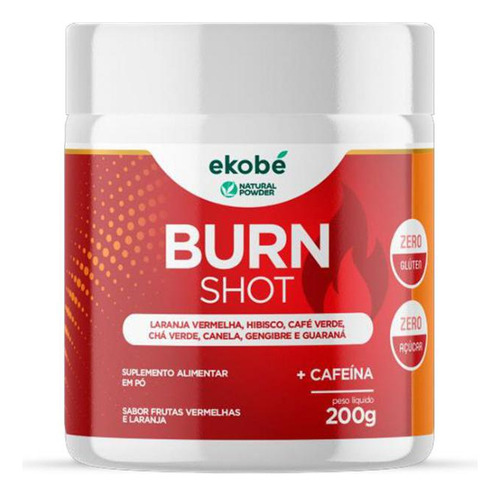 Burn Shot Frutas Vermelhas E Laranja 200G Ekobe