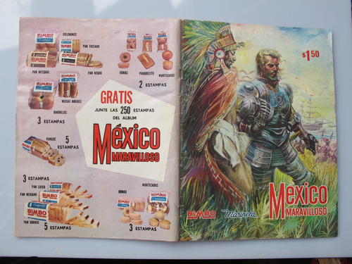 Antiguo Colección Album De Estampas Mexico Maravilloso Lleno