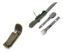 Comprar Set De Cubiertos Completo Camping Viajes C\u002F Estuche 