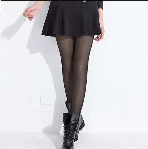 Calza Efecto Piel. Mujer Invierno Forro Piel S/m