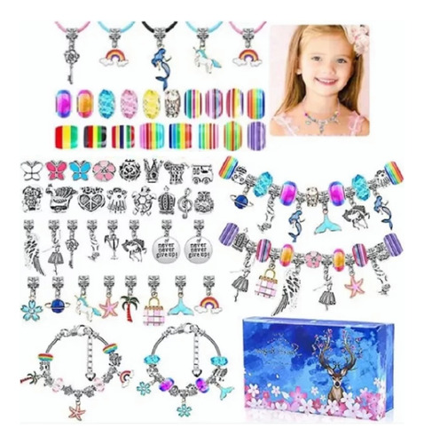 Juego De Charms Para Hacer Pulsera 112 Uds Diy Para Niñas