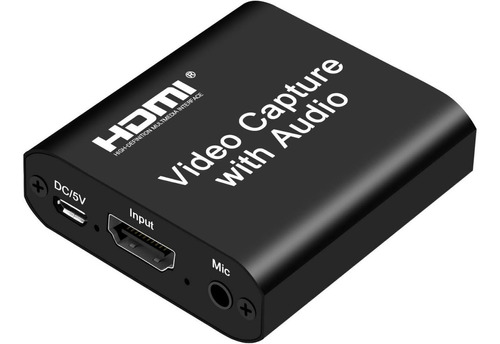 Capturadora De Video Hdmi 60fps Con Audio Usb 3.0 Stream 4k 