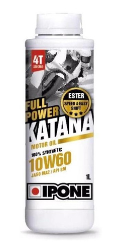 Aceite Katana Full Power 4t 10w60 Sintetico Ipone