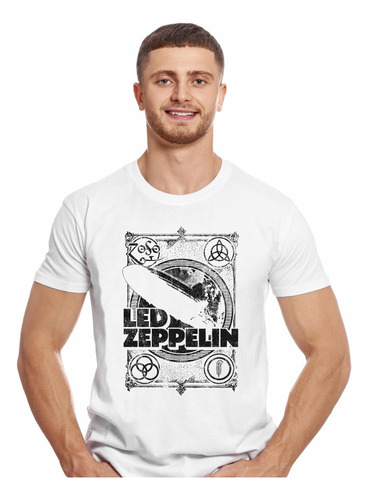 Polera Led Zeppelin Zeppelin Rock Impresión Directa