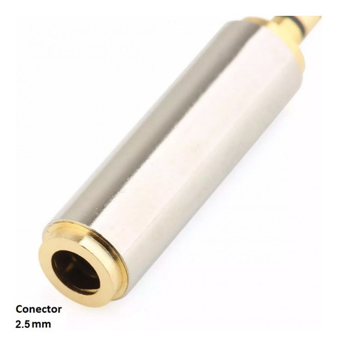 Imagen 5 de 6 de Adaptador Para Audifonos 3.5mm A 2.5mm De 3 Y 4 Polos