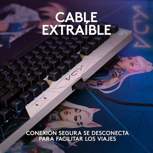 Imagen 8 de 8 de Teclado Logitech Pro Mechanical Ed Lol Kda Rgb Lightsync Pc
