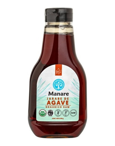Jarabe De Agave Raw Organico 330g - Sin Gluten - Manare