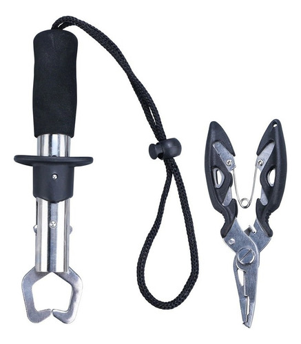 Kit Alicate Pega Peixe Inox Mais Alicate De Pesca Tira Anzol
