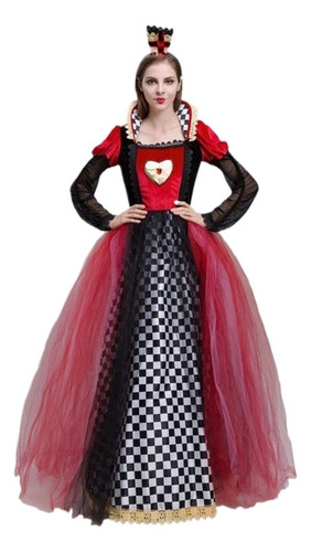 Disfraz De Halloween Reina De Corazones Vestido De Princesa