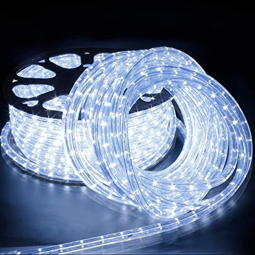 Manguera Led Blanco Hielo Rollo X 40 Metros  Lista Para Usar