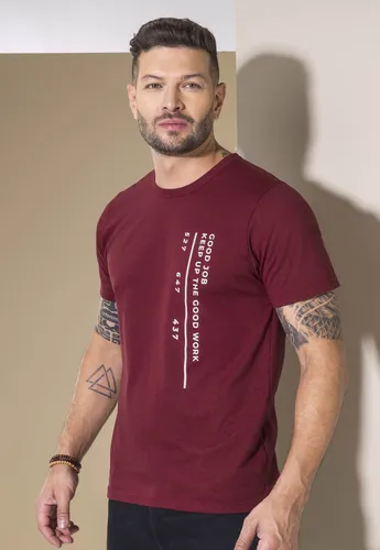 Camiseta vinotinto hombre on sale