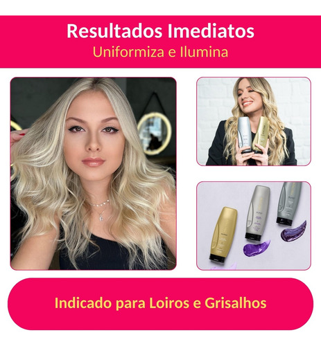 Shampoo Matizante Linha Grisalhos E Loiros Blond Aneethun