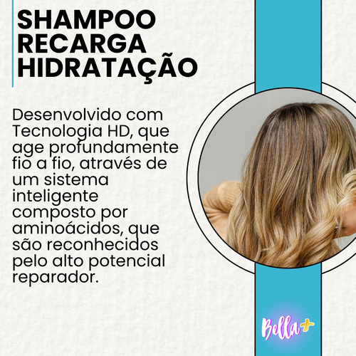Shampoo E Condicionador Cabelos Recarga De Hidratação Vult