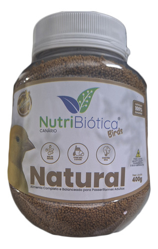 Ração Nutribiótica Birds Canário Natural Super Premium 400g