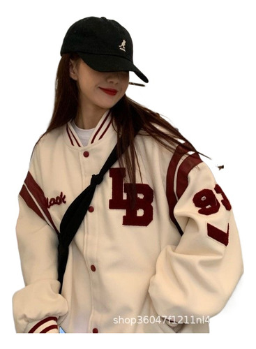 Loose Thickened Fleece Lined Sweatshirt Baseball Suit