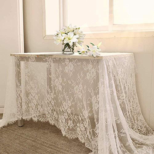 Bcool 60 X120 Clasico Blanco Encaje De La Boda De Mantel De