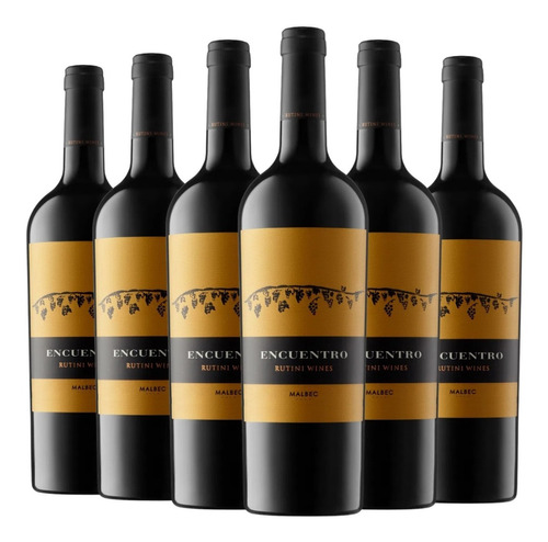 Vino Rutini Encuentro Malbec Caja X 6 X 750ml. Rutini Wines