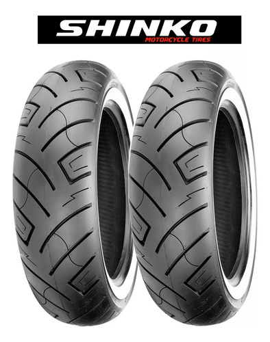 Llantas Shinko 130/90b16 Sr777 Cara Blanca 73h Tl Tras Y Del