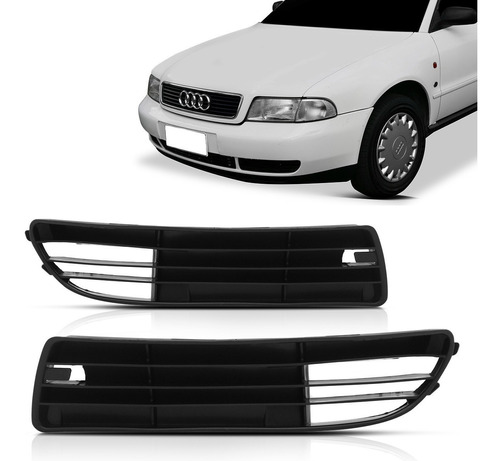 Par Moldura Grade Milha Audi A4 94 95 96 97 98