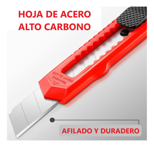 Cutters Cortador Taglierino Cartón Exacto Ajustable 18/9mm